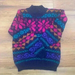 Vintage Mohair Blend Milano Design  Group Sweater